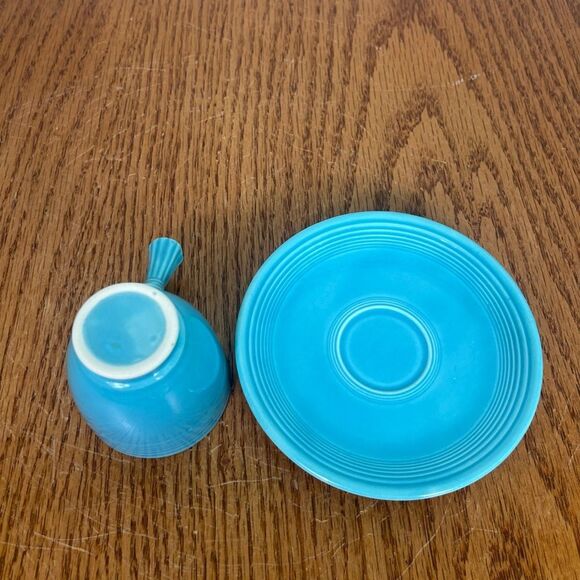 Fiesta Homer Laughlin Demitasse Cup with handle & saucervintage - Picture 5 of 10